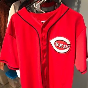 Majestic Red Ken Griffey Jr #3 Jersey XL